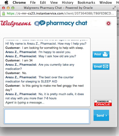 Walgreens Chat #Shop 6
