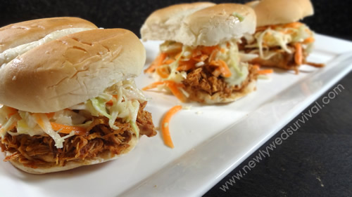 BBQ Beer CHicken Sliders