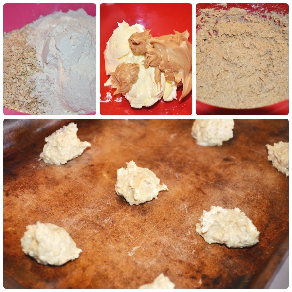 Making Oatmeal Peanut Butter Cookies