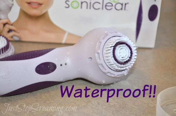 Soniclear is waterproof