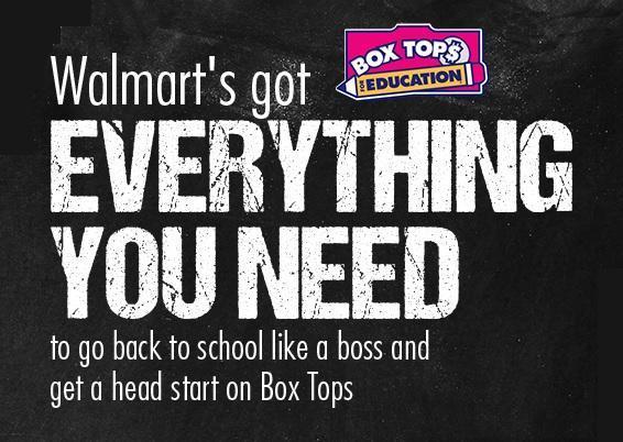 Box Tops at Walmart