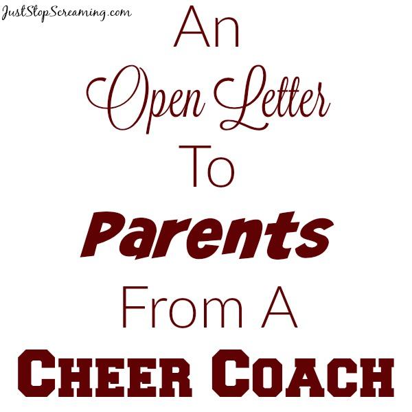 Open Letter From Cheer Coach