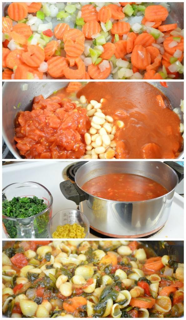 Steps to making minestrone soup
