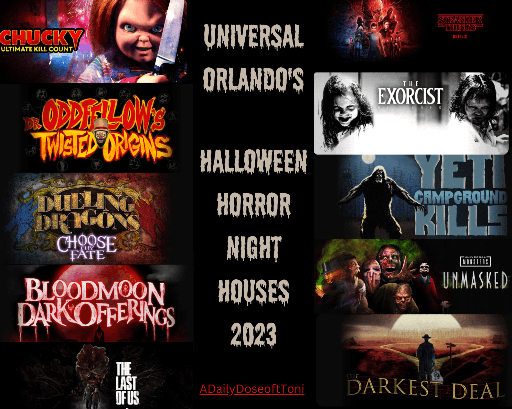 halloween horror night houses 2023